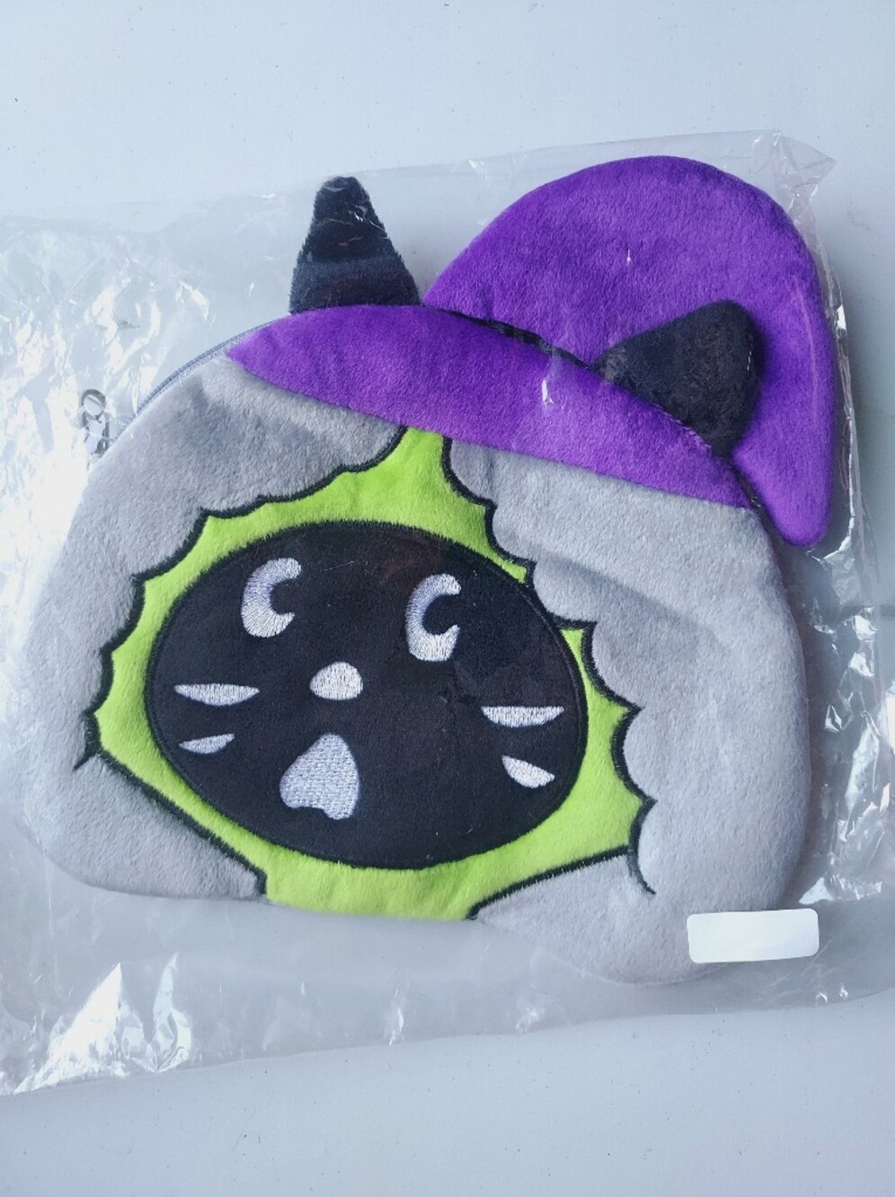 Japan Ne Net Nya Cute Halloween Face Pouch Case wallet bag NWT